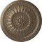 Ekena Millwork Temple Ceiling Medallion (Fits Canopies up to 9 1/4"), Hand-Painted Warm Silver, 24"OD x 1 5/8"P CM24TEWSS - alternate 1